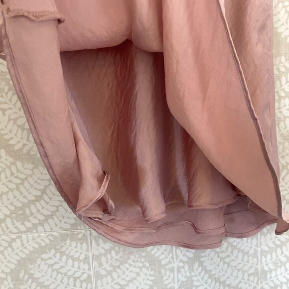 Solemio Los Angeles Pale Pink Satin Spaghetti Strap Racerback Cami, S - Picture 6 of 11